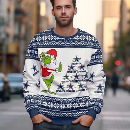 A Best Gift For Fan, Custom Football Teams Ugly Sweater _ 411MC-US016