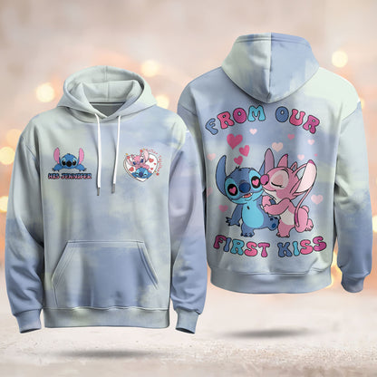 Best Gift For Couple Custom Printed Fleece Hoodie - 412MCTLFH010