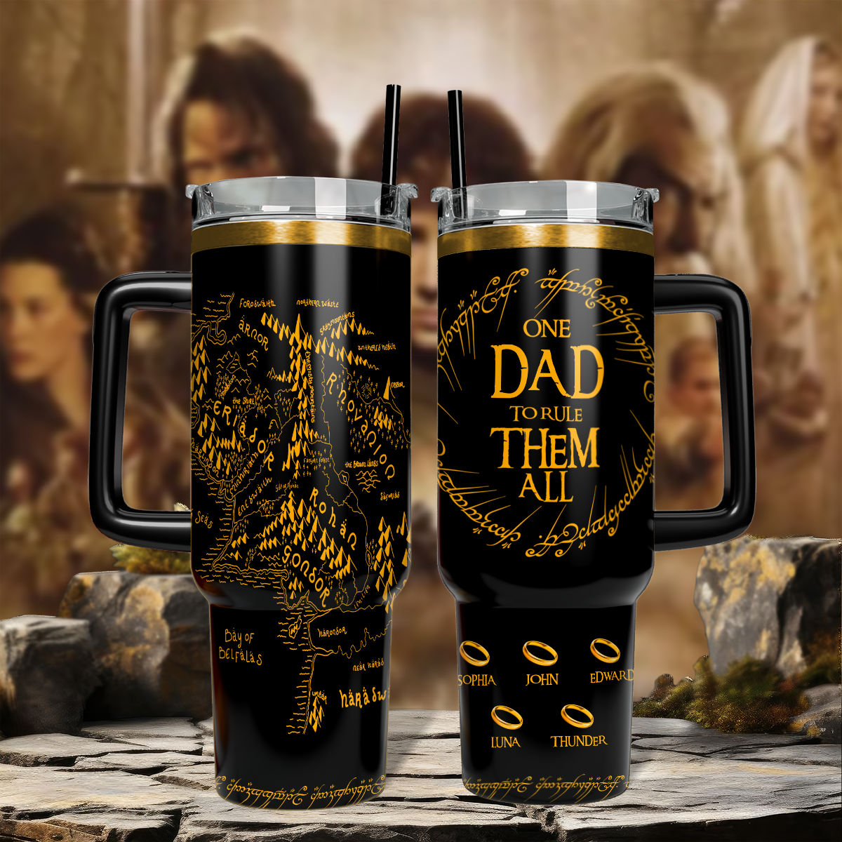 Lord of the Rings TLA30 - Engraved 40oz Tumbler Father's Day