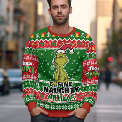 A Best Gift For Fan, Custom Grinch Ugly Sweater - 411QA-US011