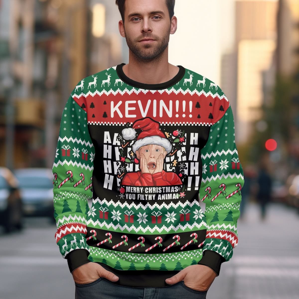 Home Alone Ugly Sweater - 411TT- US027