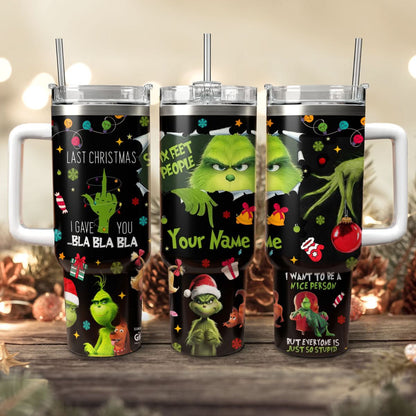 Custom Grinch Movie 40oz Tumbler - 410QATLBL002