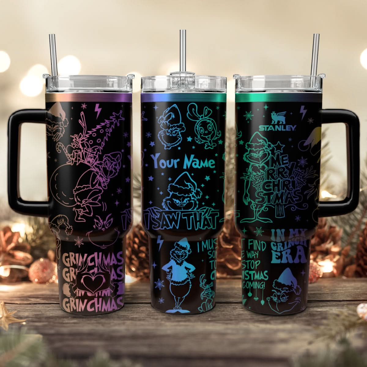 Custom Grinch Movie 40oz Tumbler - 409TTTLTB014