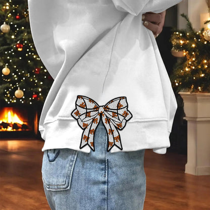 Custom Cookie Disney Embroidered Side Bow Sweater/ Hoodie - 411TT-SB013