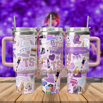 40oz Eras Custom Tumbler TLA59 - Perfect Gift For Fans