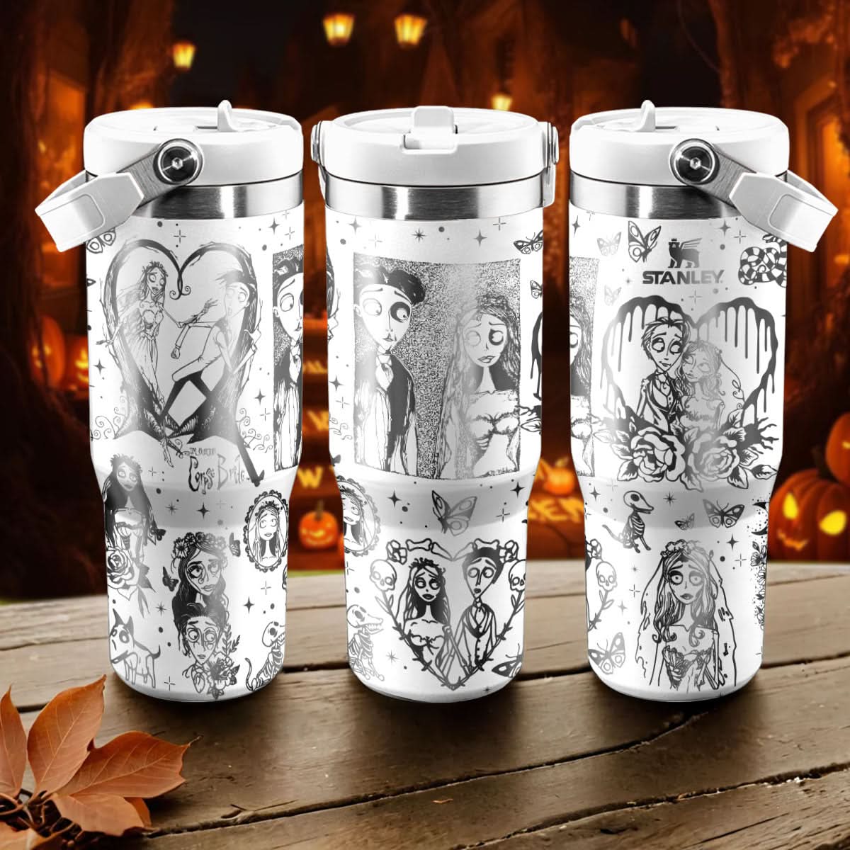 Couple Corpse Bride Halloween IceFlow 40oz Tumbler - 409HLTLTB162