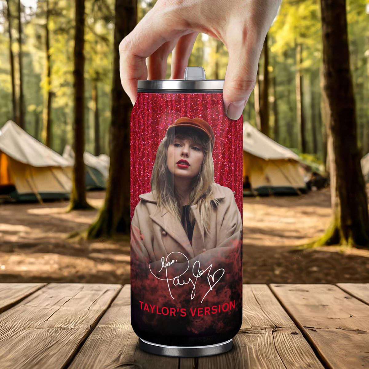 Best Gift For TS Fan Red Album, Custom Can Tumbler 17oz - 412MCTLCT004