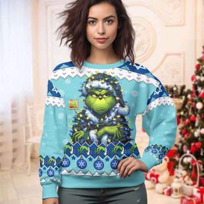 A Best Gift For Fan, Custom Grinch Unisex Ugly Sweater - 411TTHNUS029