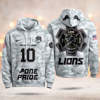 Best Gift For Football Fan, Custom Printed Fleece Hoodie -412MCTLFH003