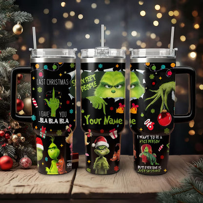 Custom Grinch Movie 40oz Tumbler - 410QATLBL002