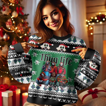 Christmas Horror Character Ugly Sweater _ 411TT- US025