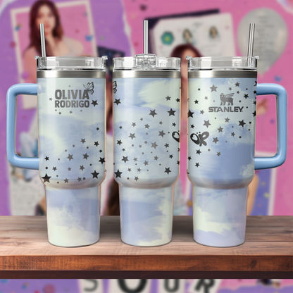 40oz Olivia Rodrigo Custom Tumbler TLA58 - Guts World Tour 2024