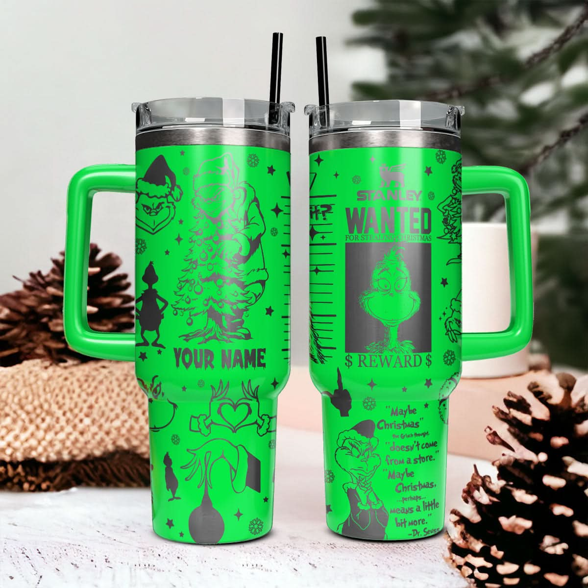 Custom Grinch Movie, Gift For Fan 40oz Tumbler - 410TTTLTB015