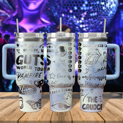 40oz Olivia Rodrigo Tumbler TLA57 - Guts World Tour 2024