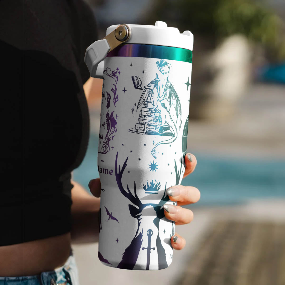 Throne Of Glass Custom IceFlow 40oz Tumbler - 412MCTLTB010