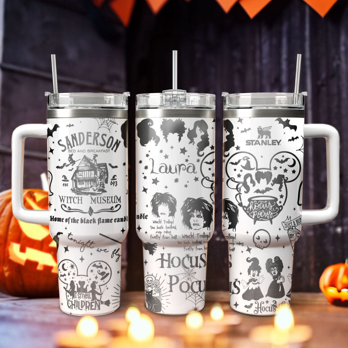 Custom Disney Hocus Pocus Sanderson 40oz Tumbler - 409HLTLTB132