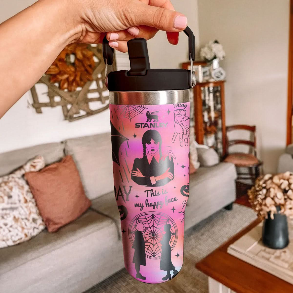 Wednesday Addams IceFlow 40oz Custom Tumbler - 409HLTLTB182