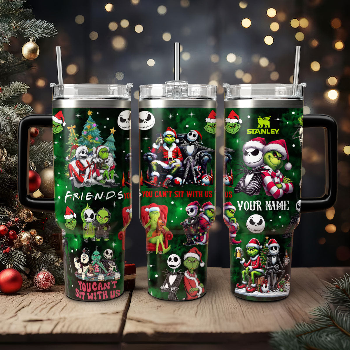 Custom Couple Grinch Nightmare, Gift For Christmas 40oz Tumbler - 410QATLTB034