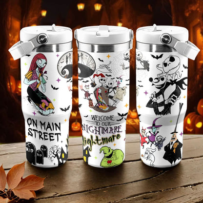 Nightmare Before Xmas, Jack Sally IceFlow 40oz Tumbler - 408HLTLTB0100