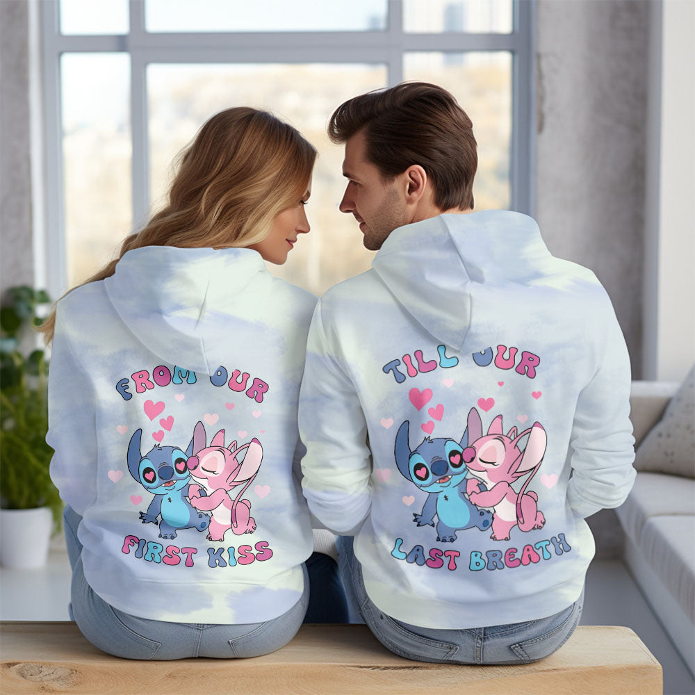 Best Gift For Couple Custom Printed Fleece Hoodie - 412MCTLFH010