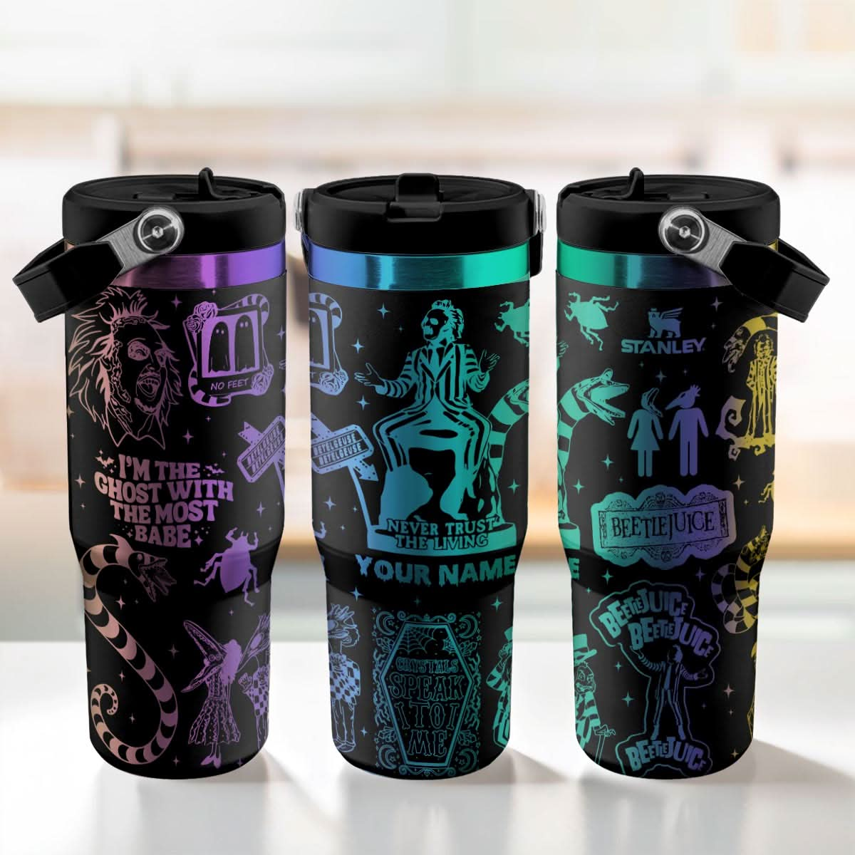 Beetlejuice Movies IceFlow 40oz Custom Tumbler - 409HLTLTB175