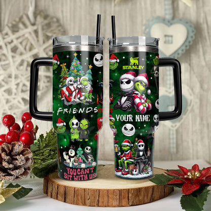 Custom Couple Grinch Nightmare, Gift For Christmas 40oz Tumbler - 410QATLTB034