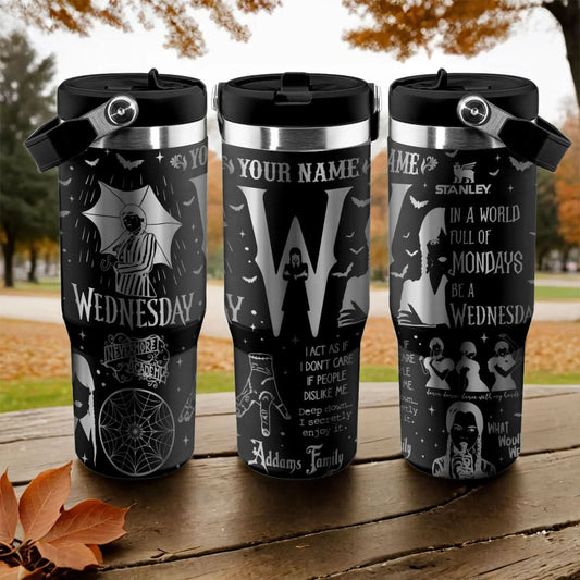 Wednesday Addams IceFlow 40oz Tumbler - 409TTTLTB001