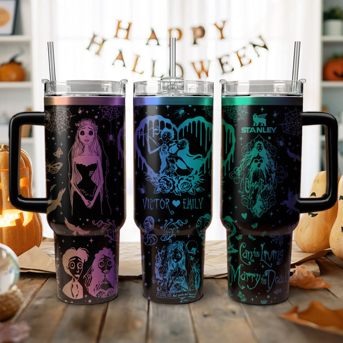 Custom Corpse Bride 40oz Tumbler - 409VTTLTB051