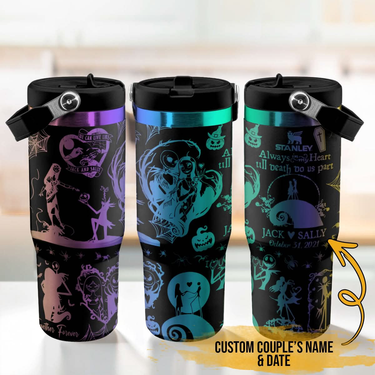 Couple Custom IceFlow 40oz Tumbler - 408VTTLTB031