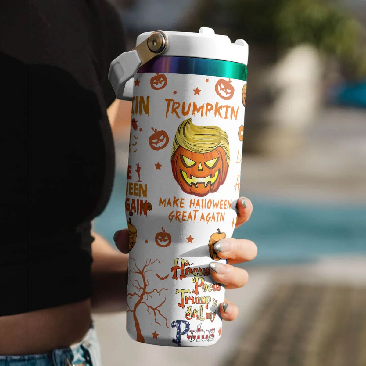 Trumpkin Make Halloween Great Again IceFlow 40oz Tumbler - 409VTTLTB015