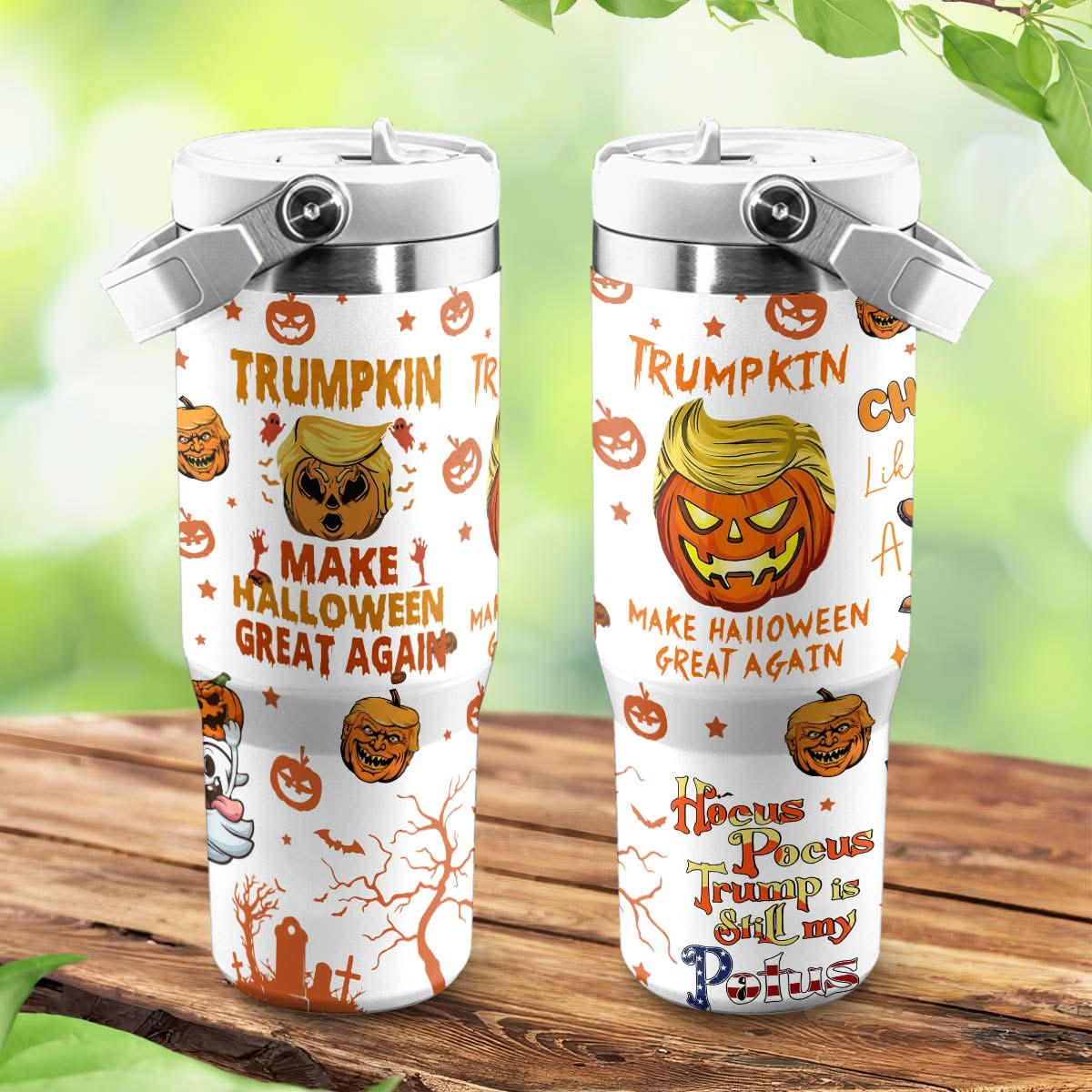 Trumpkin Make Halloween Great Again IceFlow 40oz Tumbler - 409VTTLTB015