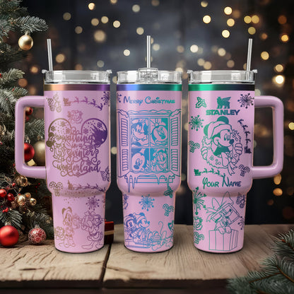 Custom Disney Mouse Christmas Character 40oz Tumbler - 410QA-TB044