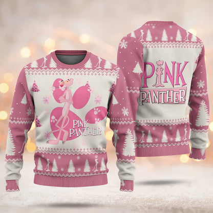 Christmas Pink Panther Ugly Sweater- 411TT-US015