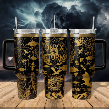 Onyx Storm - Prepare To Brave Dark 40oz Tumbler - 407VTTLTB022