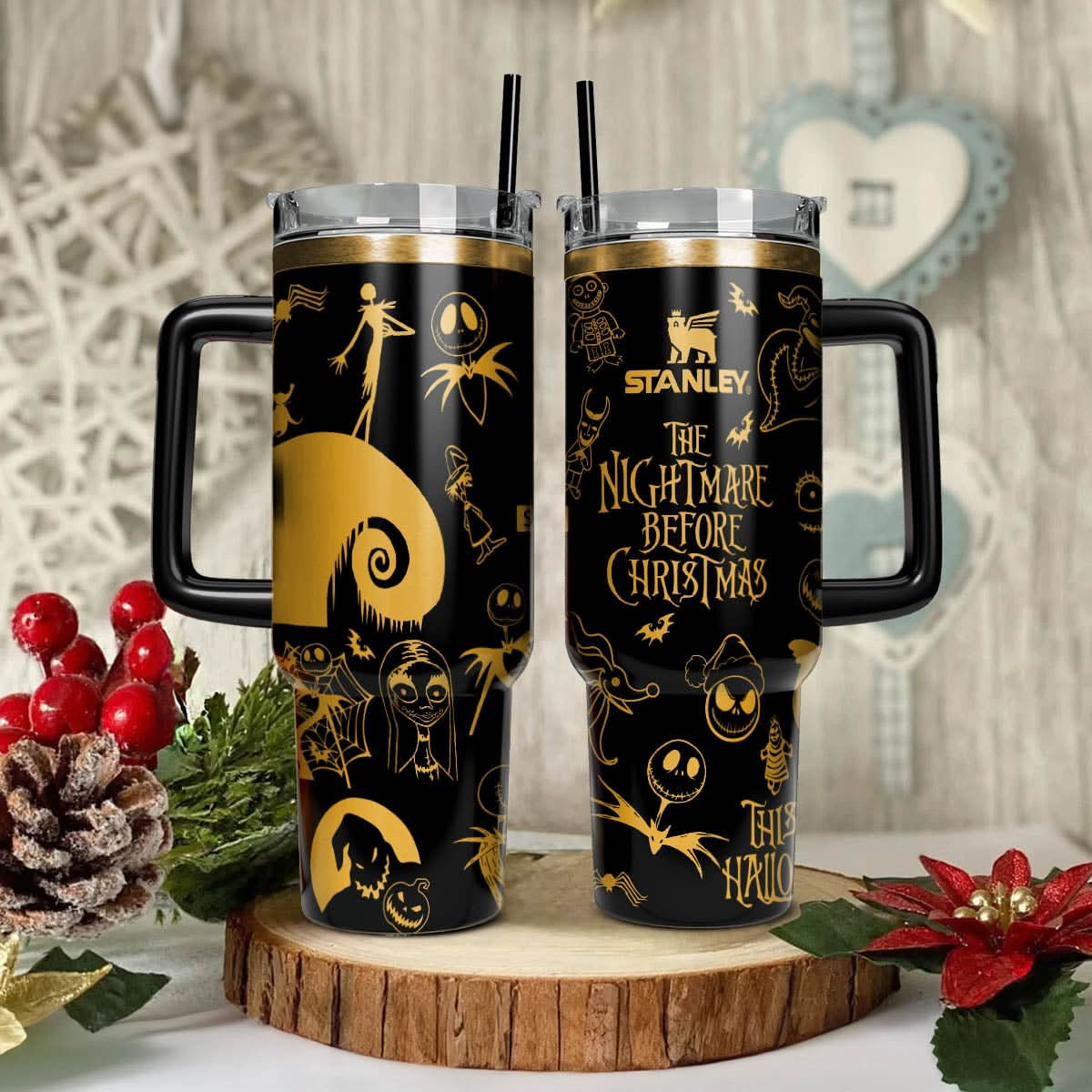 Crossword Art Disney Nightmare Christmas 40oz Tumbler - 410VTTLTB020