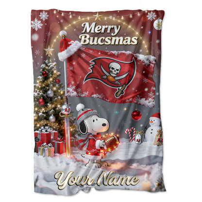 TB x SNP | Premium Christmas Fleece Blanket & Throw Pillow