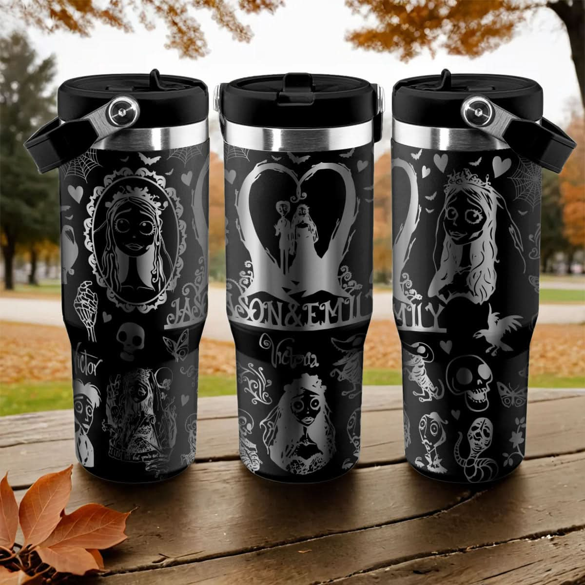 Couple Corpse Bride IceFlow 40oz Custom Tumbler - 409VTTLTB048