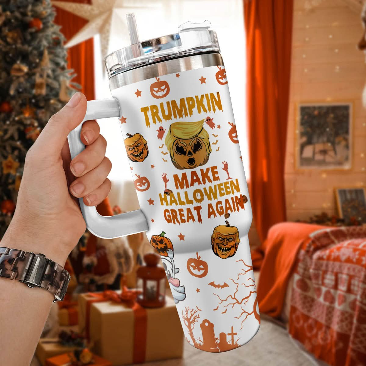 Trumpkin Make Halloween Great Again 40oz Tumbler - 409VTTLTB015