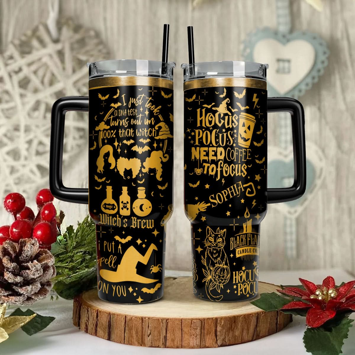 Custom Name Hocus Pocus 40oz Tumbler - 409VTTLTB003