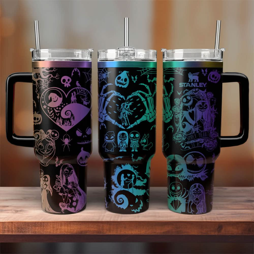 Jack Skellington & Sally 40oz Tumbler - 408VTTLTB035