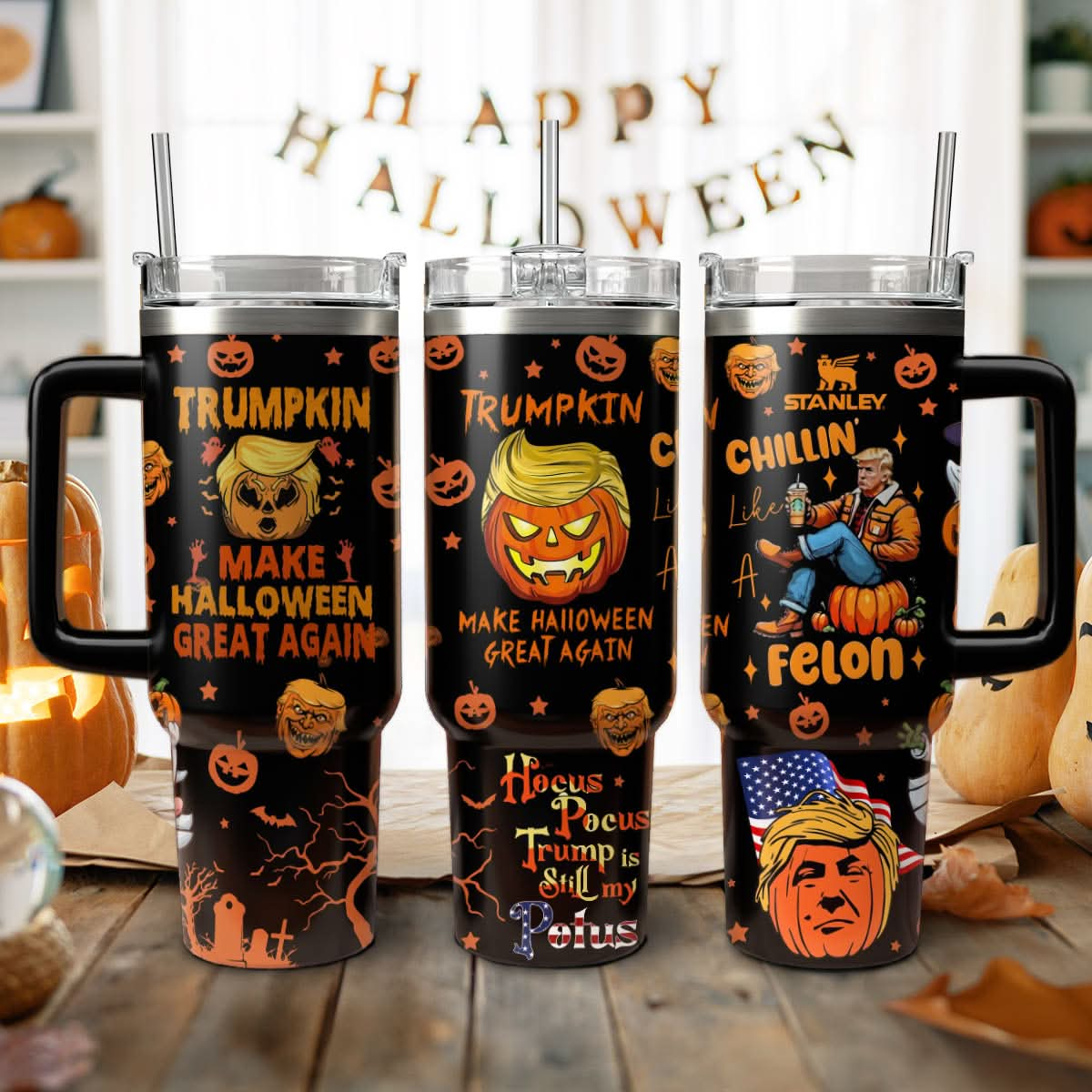 Trumpkin Make Halloween Great Again 40oz Tumbler - 409VTTLTB015