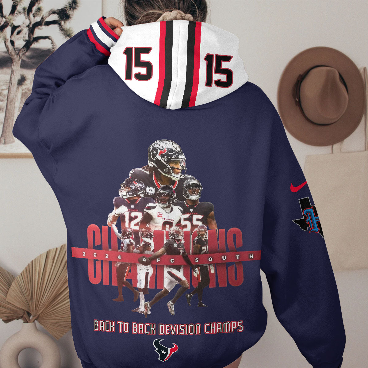 Best Gift For Football Fan, Custom Printed Fleece Hoodie -412MCTLFH004