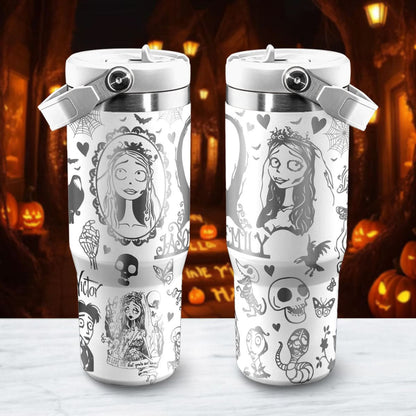 Couple Corpse Bride IceFlow 40oz Custom Tumbler - 409VTTLTB048