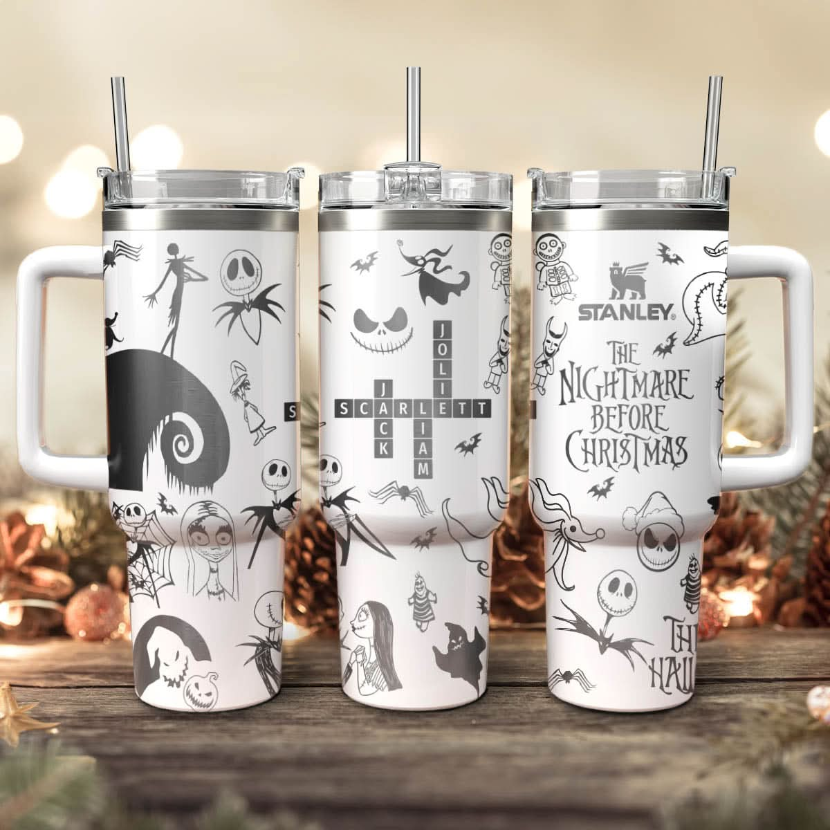 Crossword Art Disney Nightmare Christmas 40oz Tumbler - 410VTTLTB020