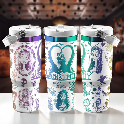 Couple Corpse Bride IceFlow 40oz Custom Tumbler - 409VTTLTB048