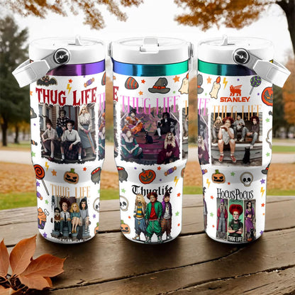 Hocus Pocus Thug Life 40oz Custom IceFlow Tumbler - 409VTTLTB016