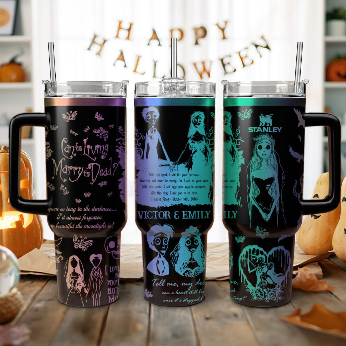 Custom Corpse Bride 40oz Tumbler - 409VTTLTB057