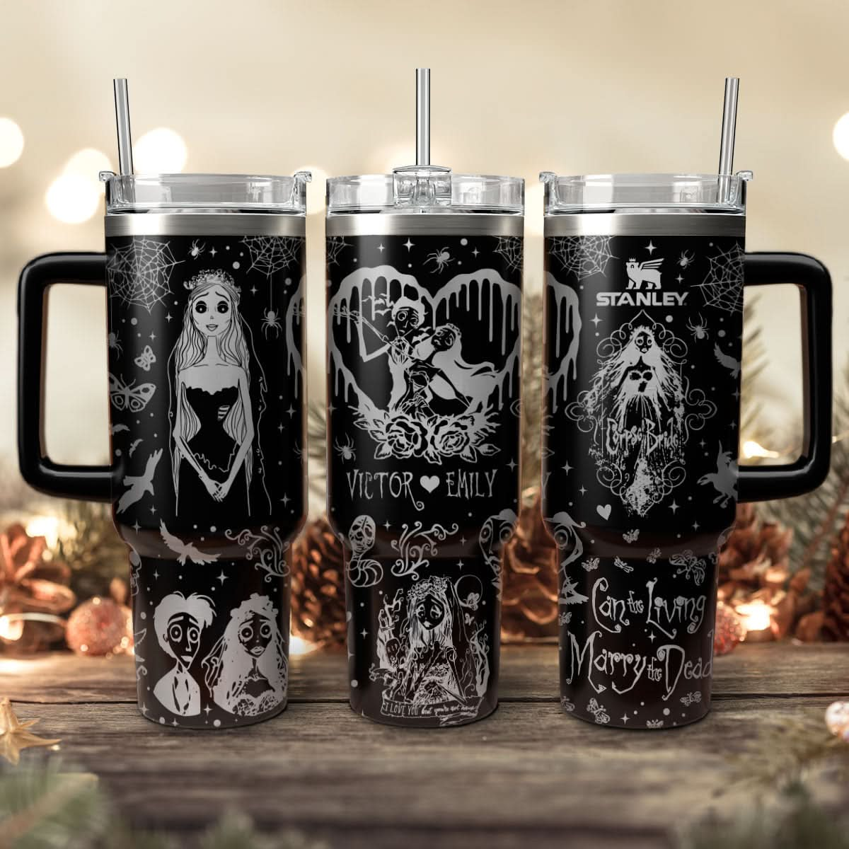 Custom Corpse Bride 40oz Tumbler - 409VTTLTB051