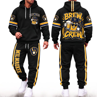 MIL Brew Crew Hoodie Pants Set - Printed