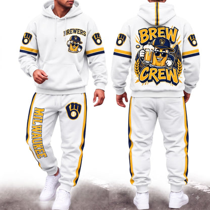 MIL Brew Crew Hoodie Pants Set - Printed